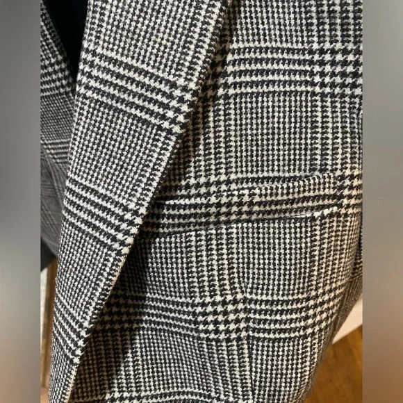 Everlane, Italian Wool, Oversized, Blazer in Glen Plaid! - Picture 9 of 16